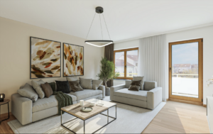 Wohnzimmer virtuelles Einrichtungsbeispiel