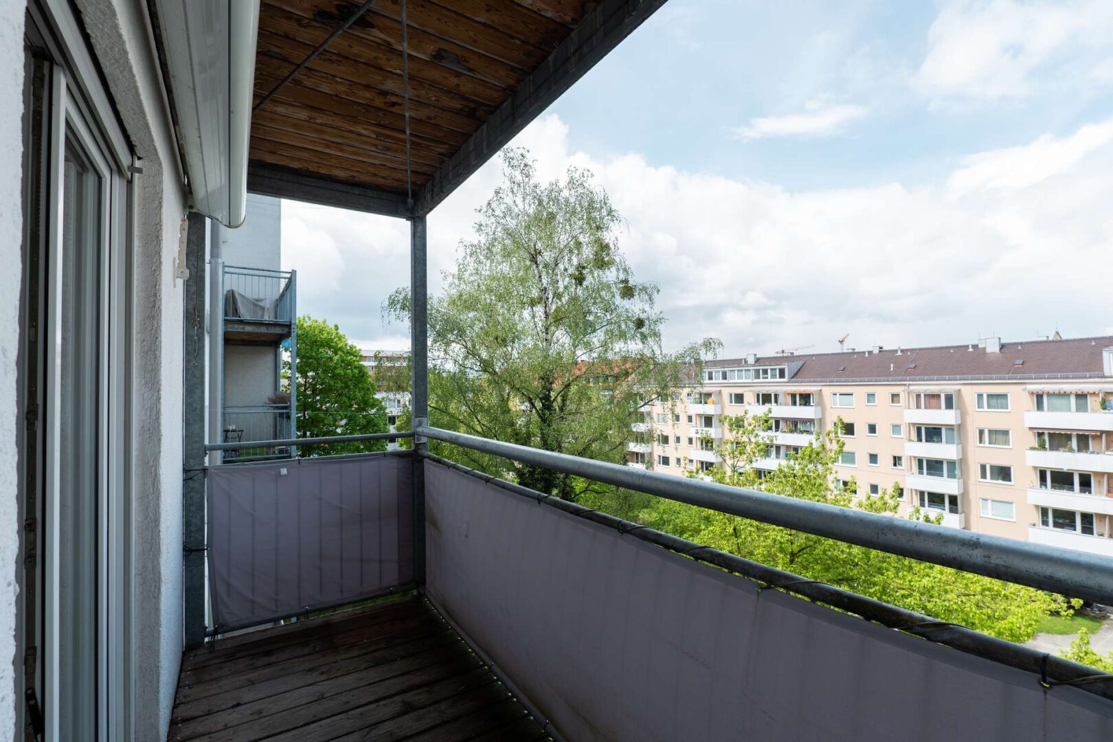 Balkon mit Nordausrichtung