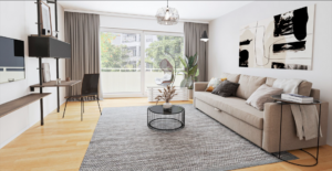 Wohnraum Einrichtungsbeispiel