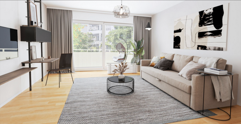 Wohnraum Einrichtungsbeispiel